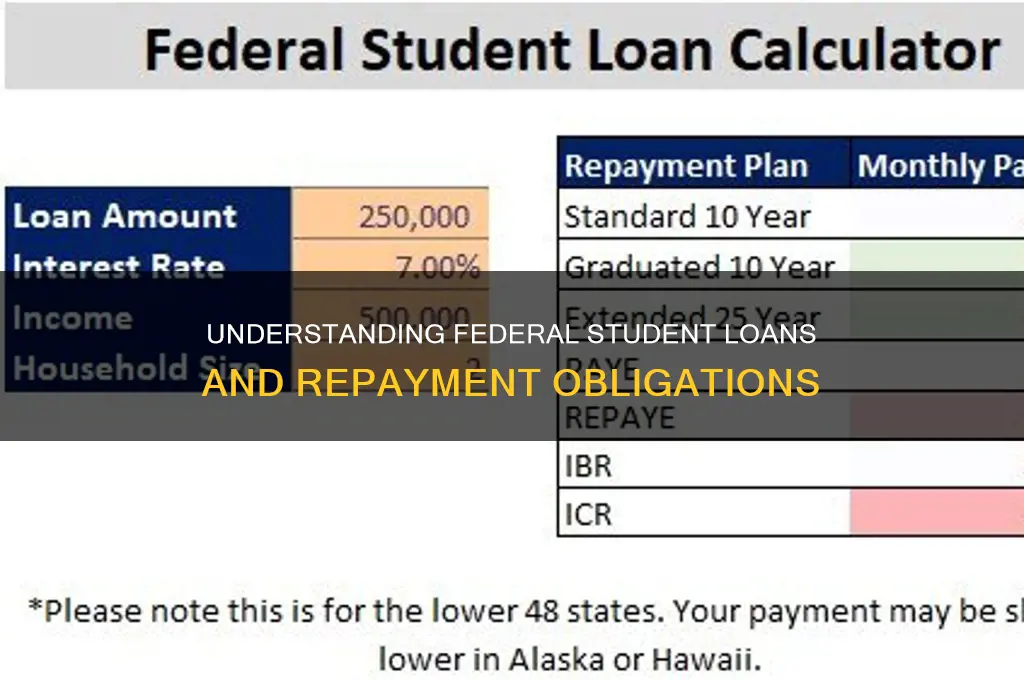 what federal student loans do you have to pay back