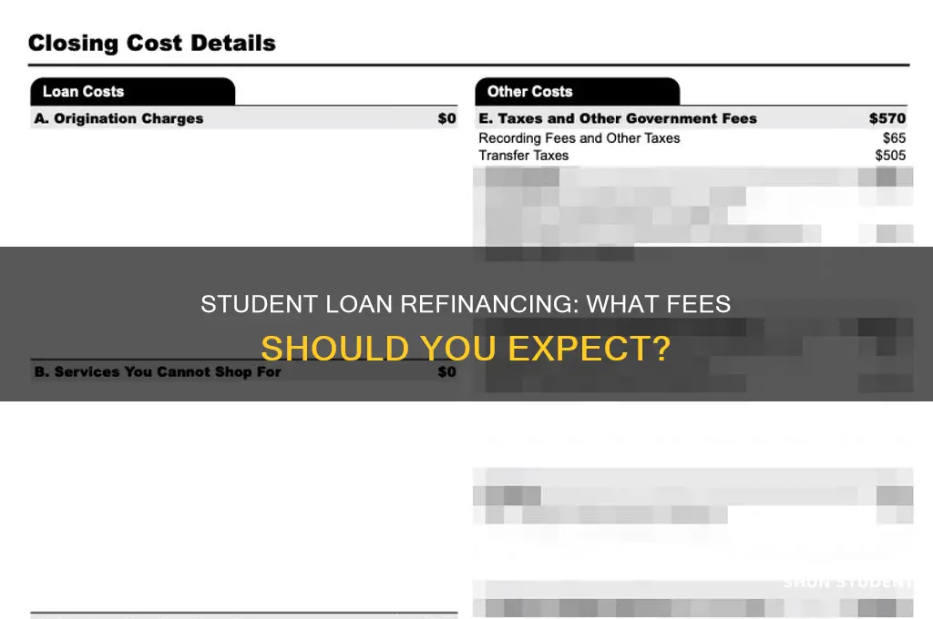 what fees do you pay when refinancing student loans