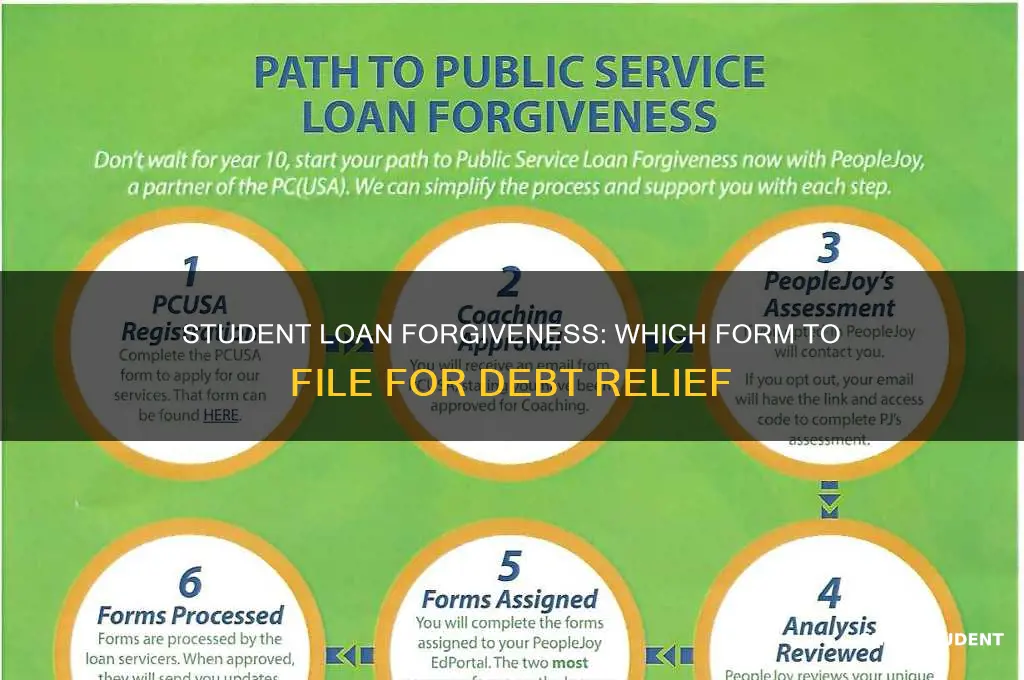 what form do i fill out for student loan forgiveness