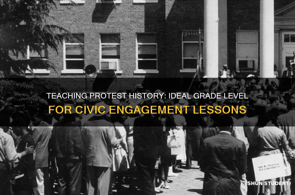 what grade to teach students about protests