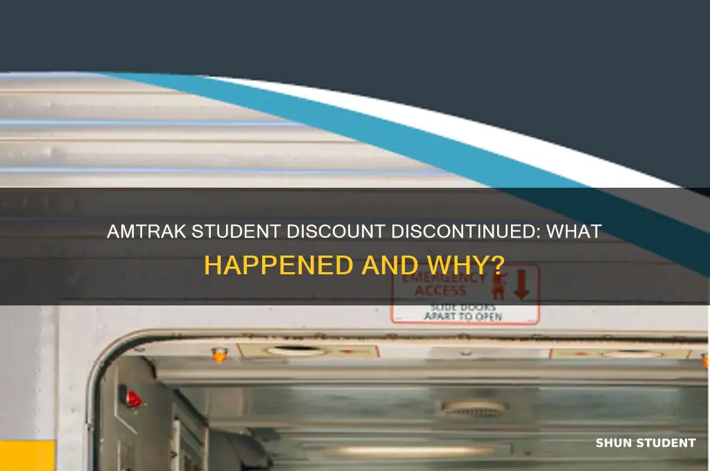 what happened to amtrak student discount