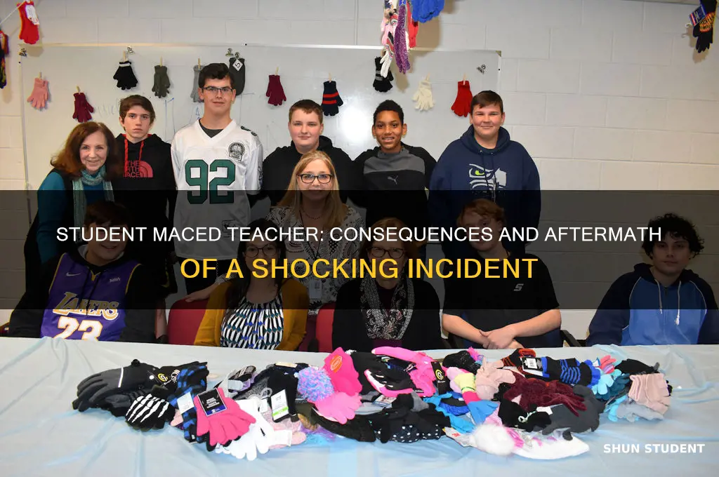 what happened to student who maced teacher
