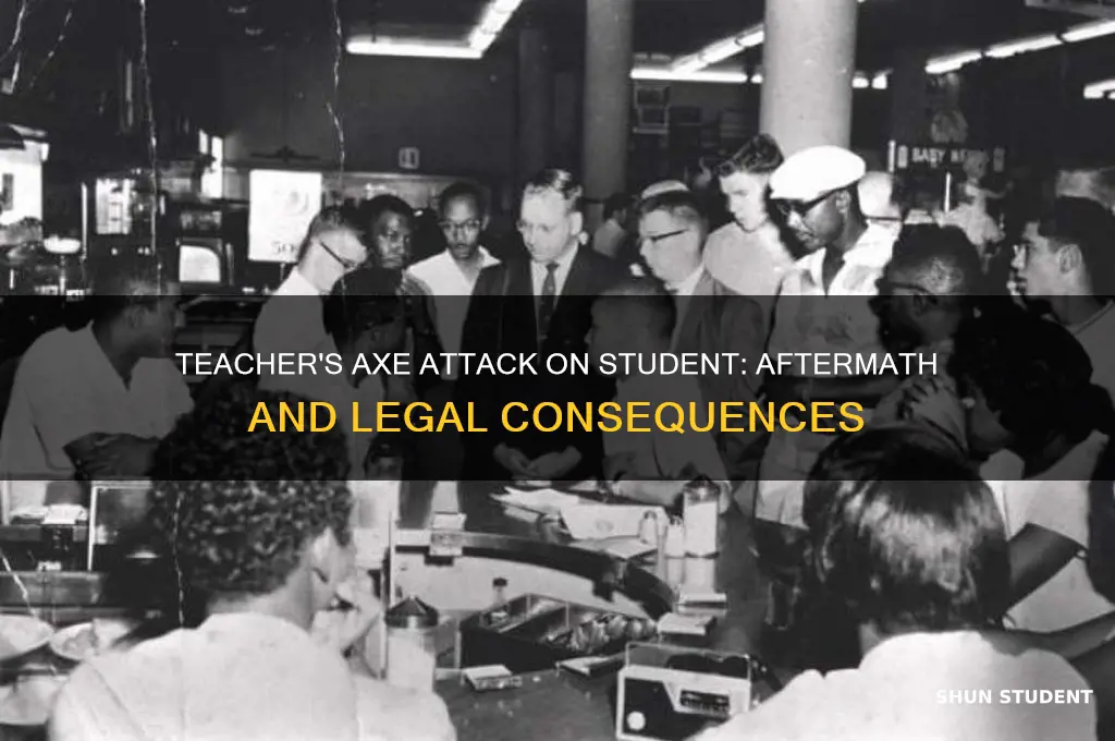 what happened to teacher who hit student with axe