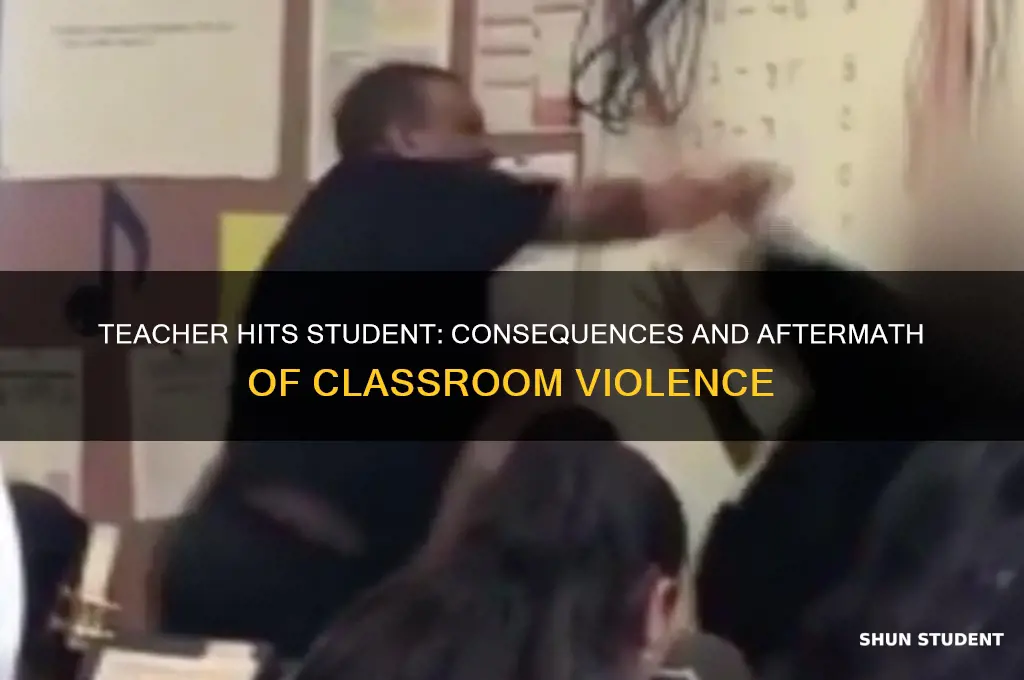 what happened to teacher who hit student