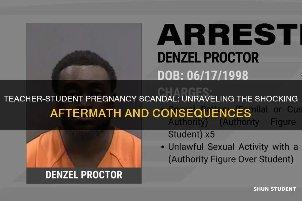 what happened to the teacher that got pregnant by student