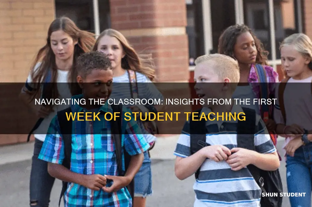 what happens during the first week of student teaching