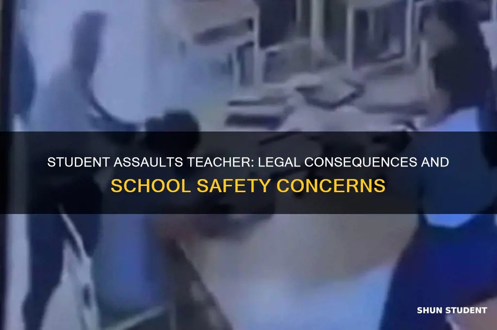 what happens if a student beats up a teacher