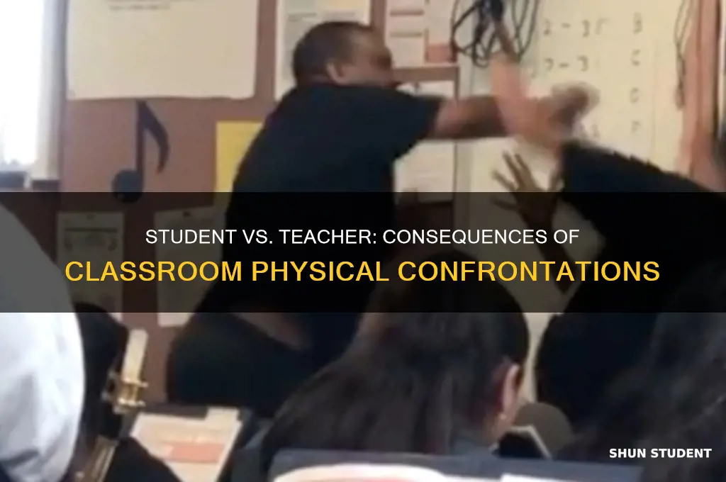 what happens if a student fights a teacher