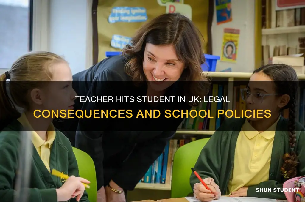 what happens if a teacher hits a student uk