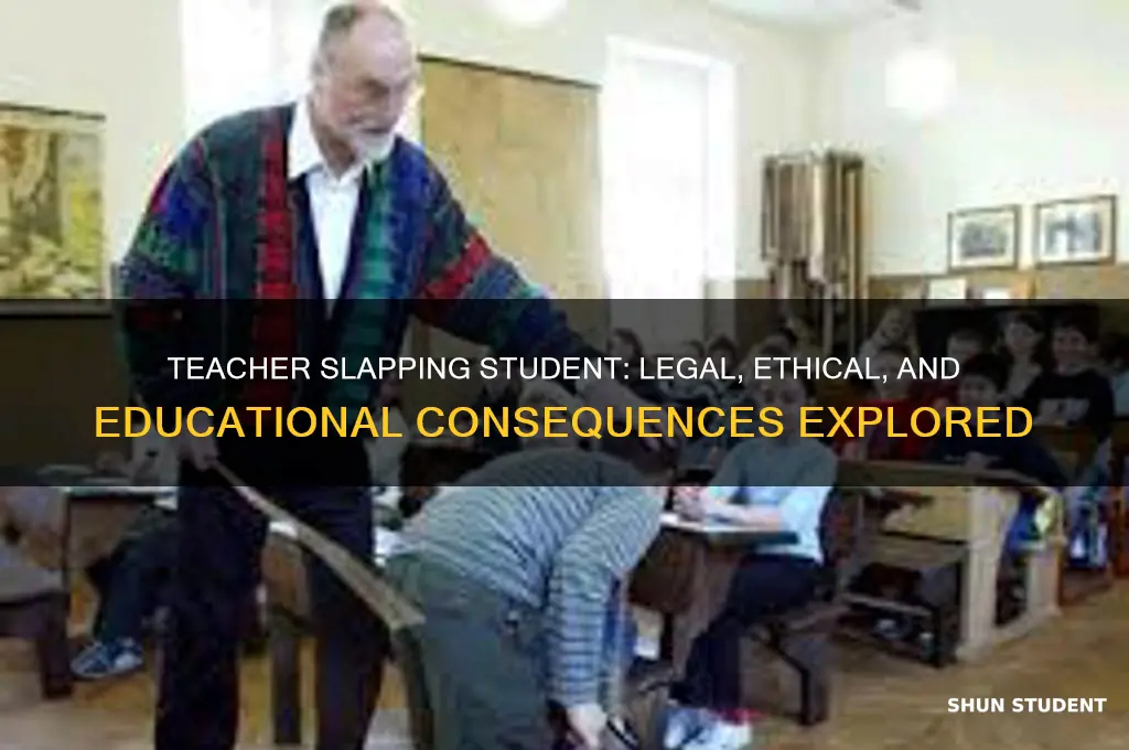 what happens if a teacher slap a student