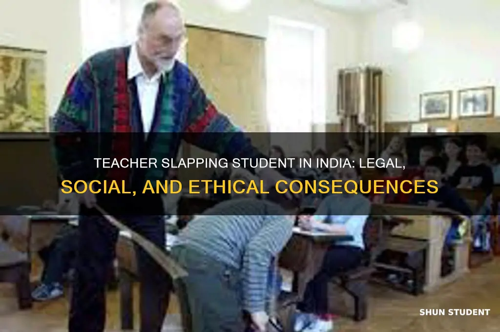 what happens if a teacher slaps a student in india