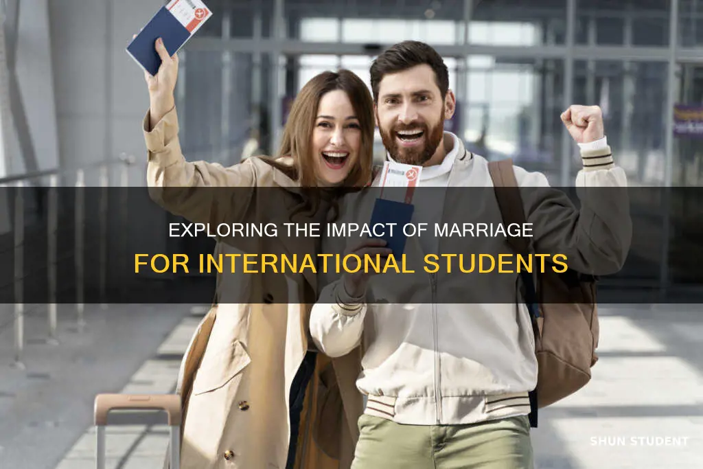what happens if an international student gets married