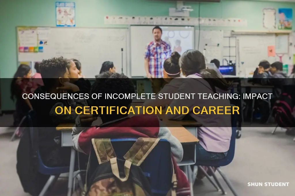 what happens if dont complete student teaching