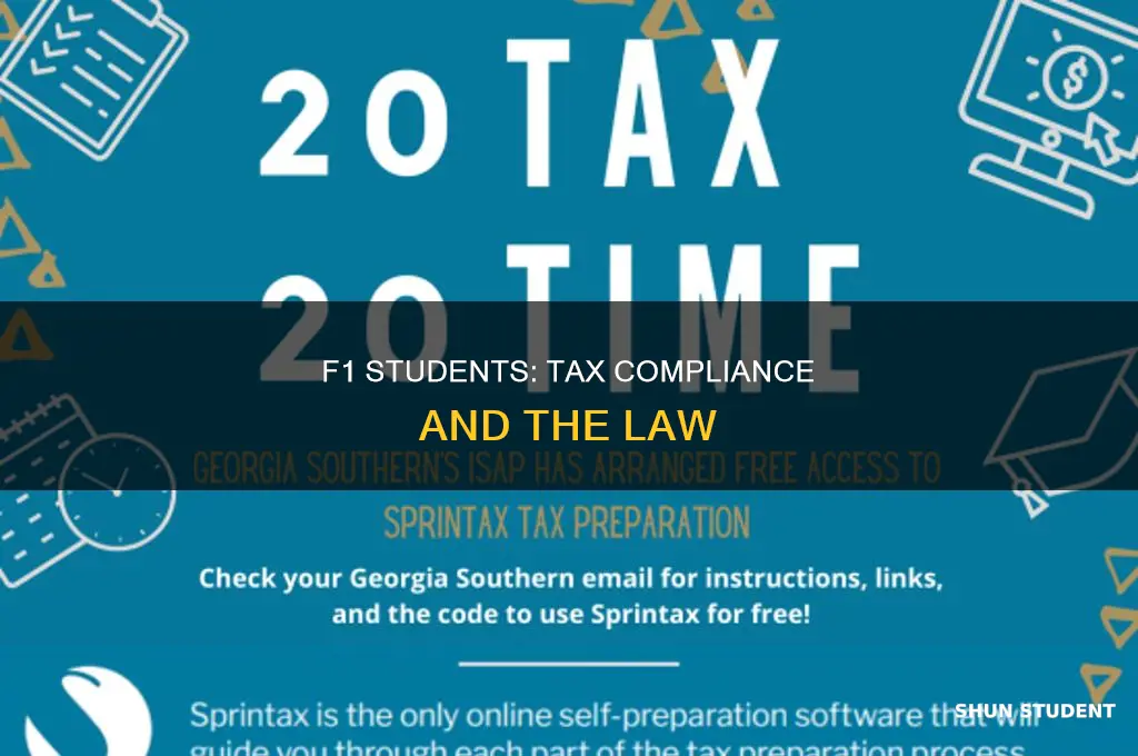 what happens if f1 student does not pay tax