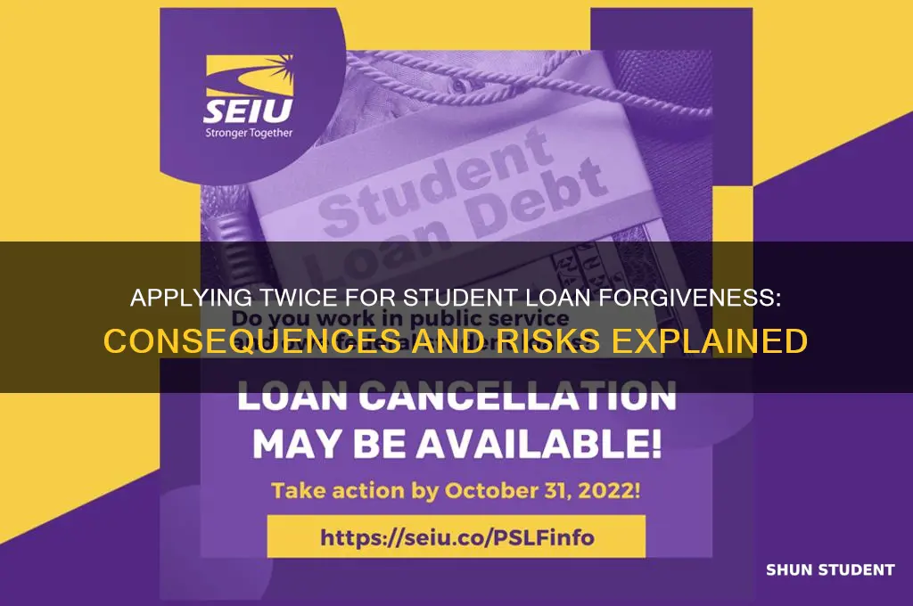 what happens if i apply twice for student loan forgiveness