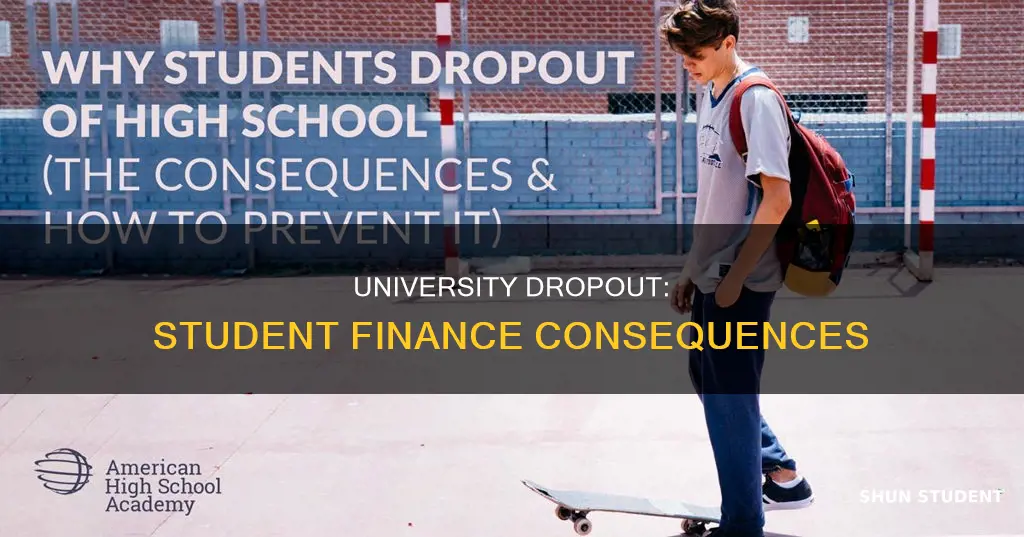 what happens if i dropout of university student finance