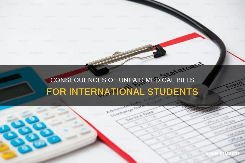 what happens if internation students dont pay medical payment
