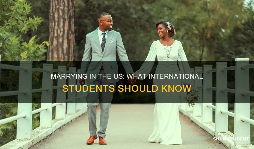 what happens if international student gets married in us