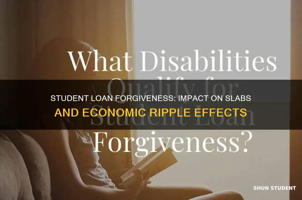 what happens to slabs if student loans are forgiven