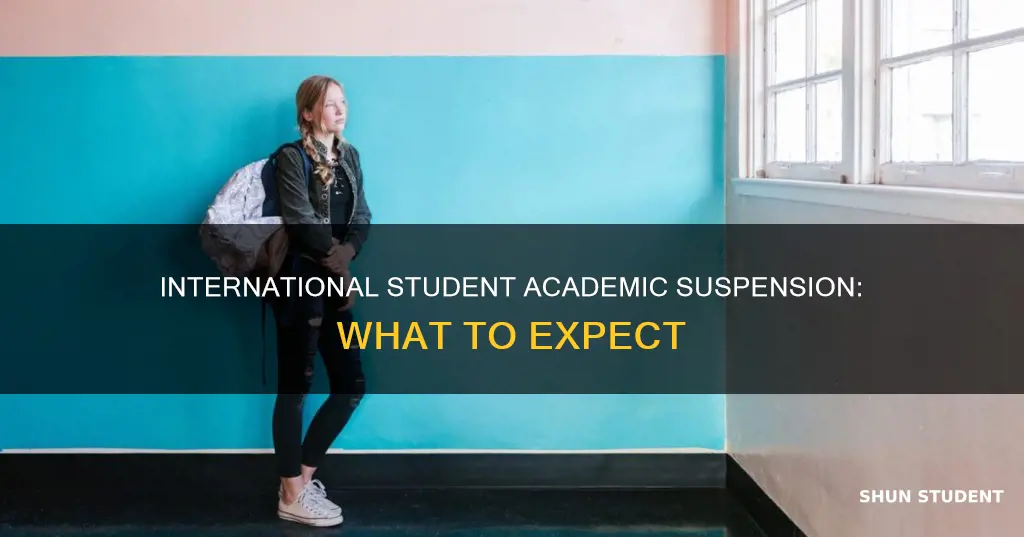 what happens when a international student is academically suspended