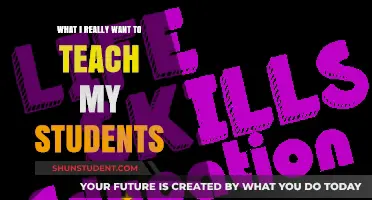 Beyond Books: Life Skills and Values I Aim to Instill in Students