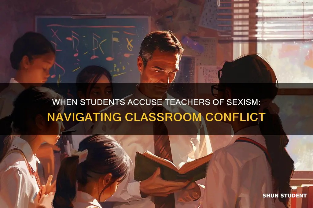 what if a student calls teacher a sexist