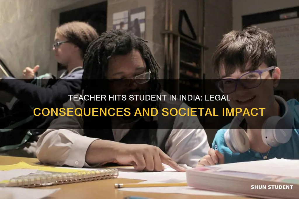 what if a teacher hits a student in india