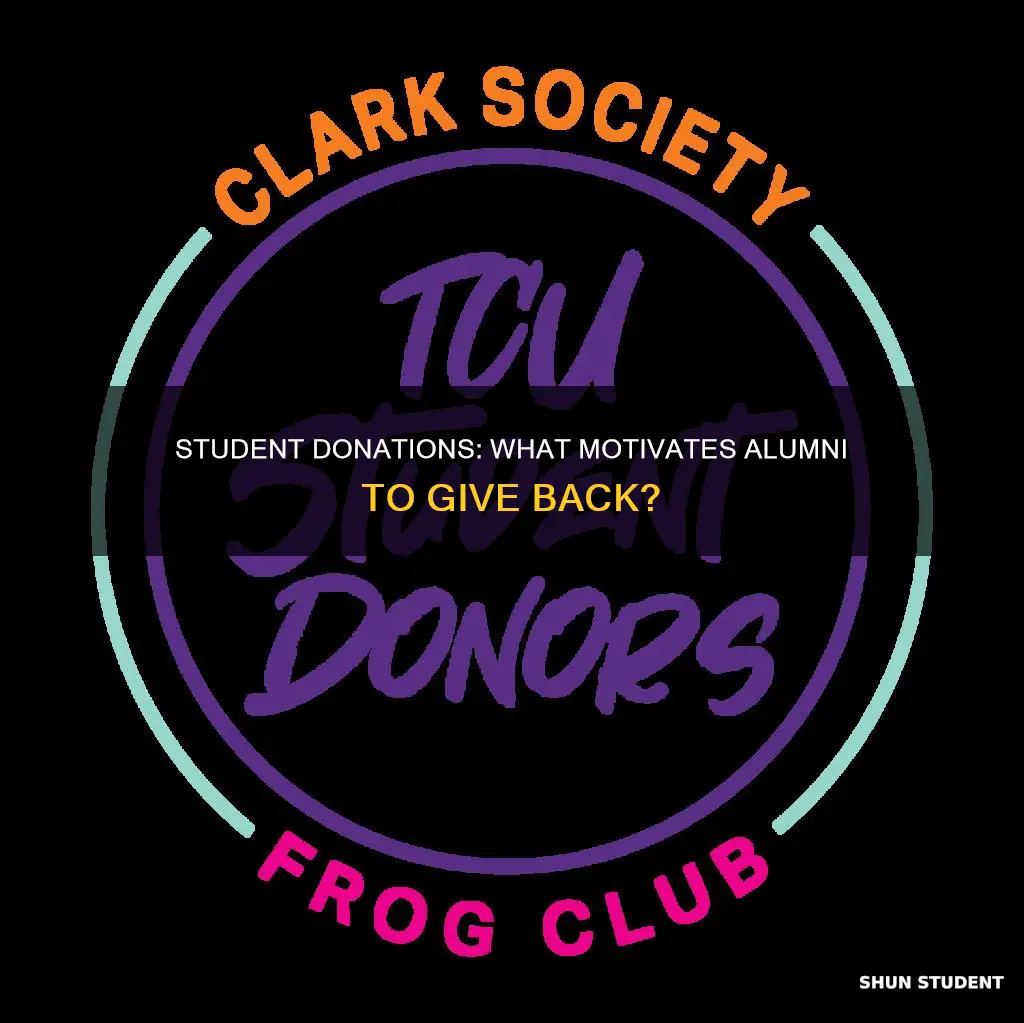 what influences student giving to university