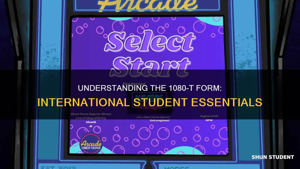 what is a 1080-t form international student