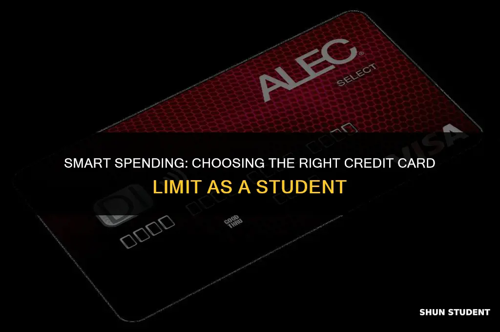 what is a good credit card limit for a student
