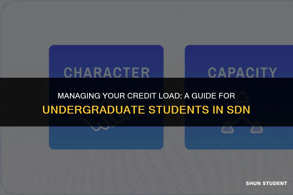 what is a good credit load undergraduate student sdn