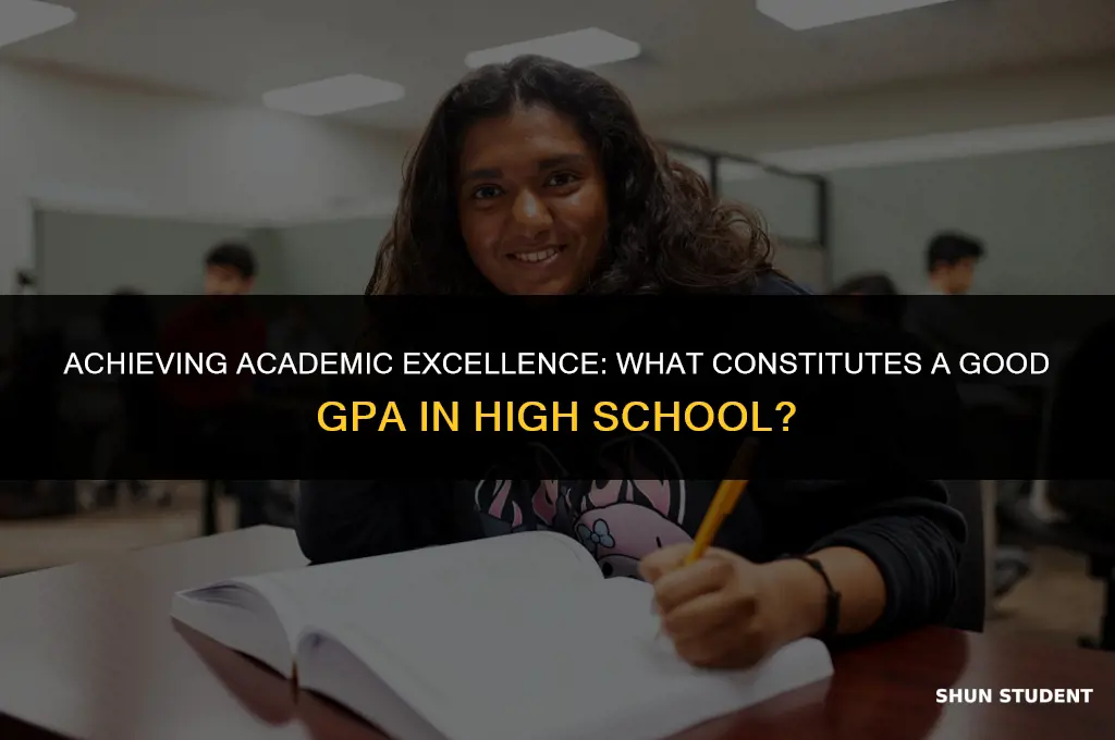 what is a good gpa for a highschool student