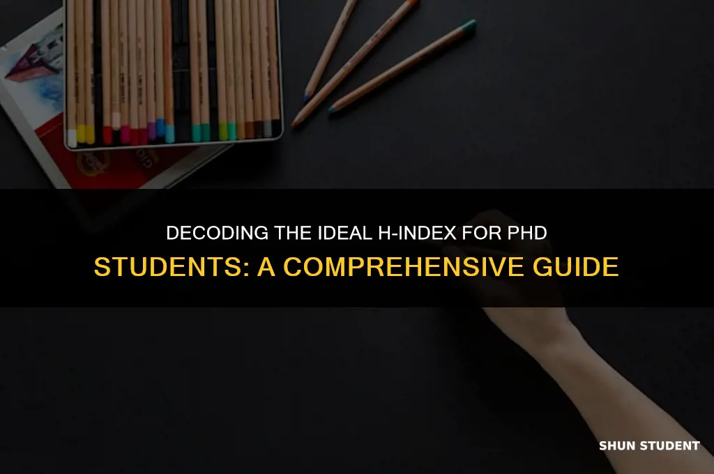 what is a good h-index for a phd student
