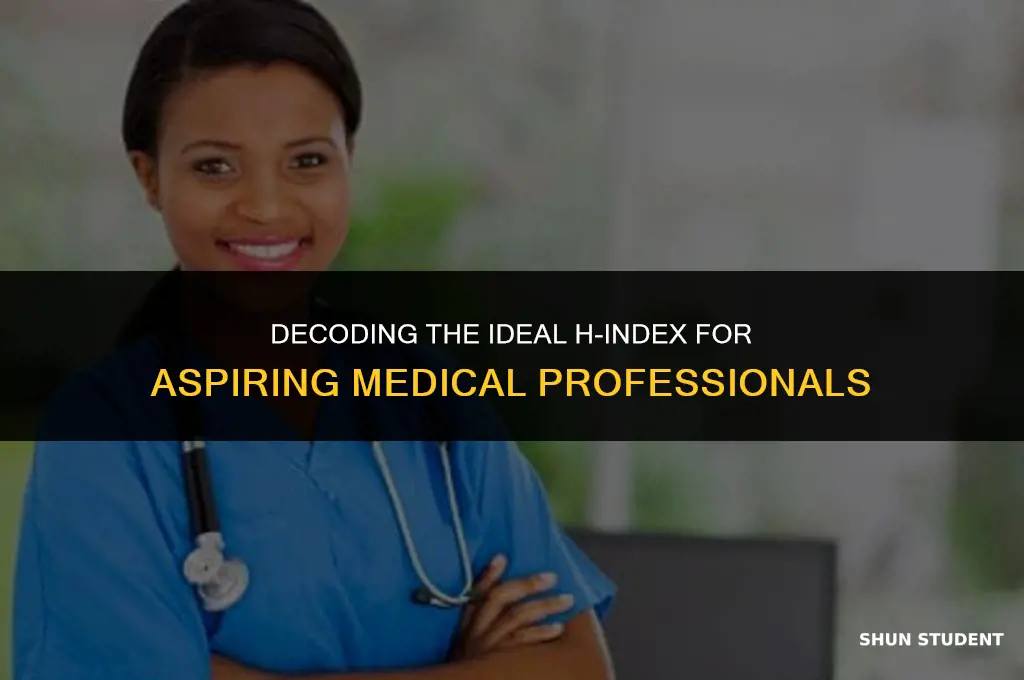 what is a good h index for medical students