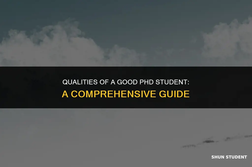 what is a good phd student