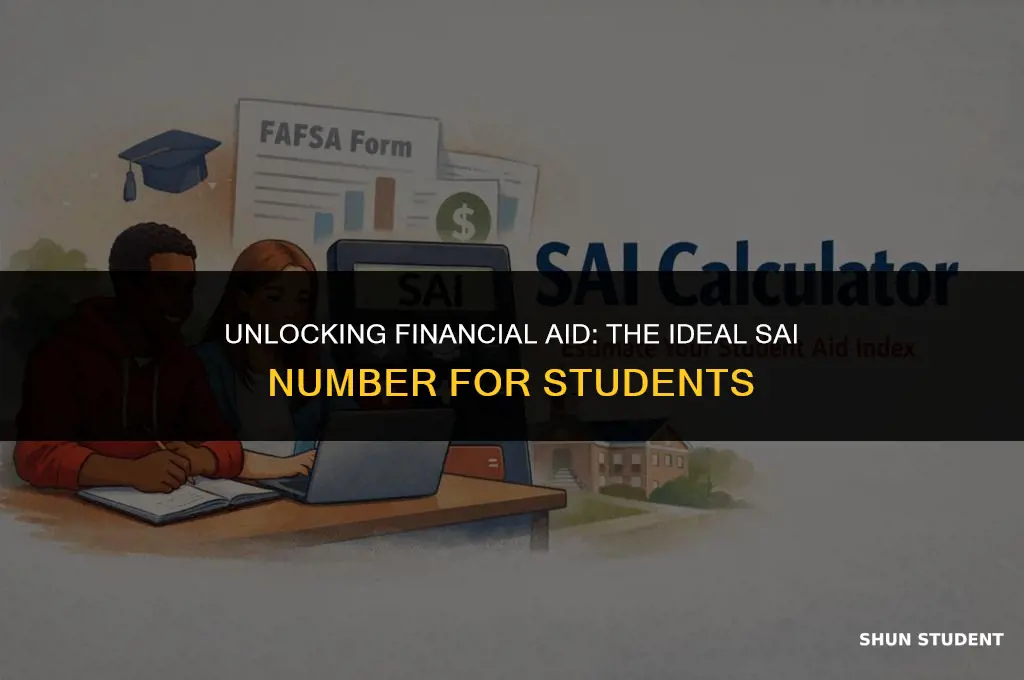 what is a good sai number for student aid