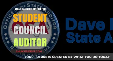 Effective Student Council Auditor Speech: Tips and Examples