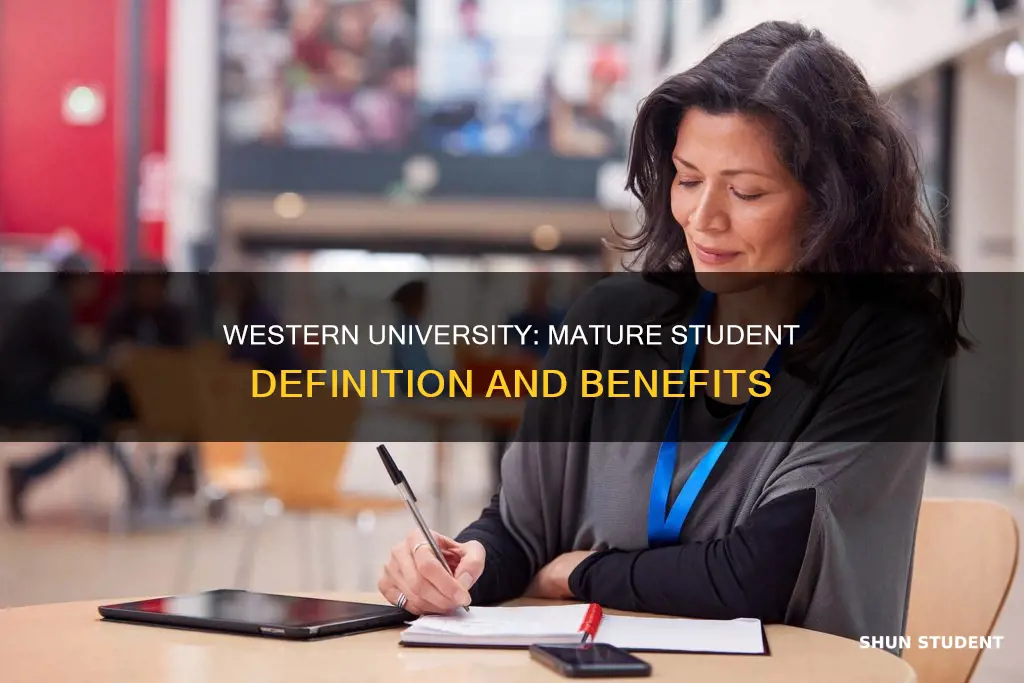 what is a mature student western university
