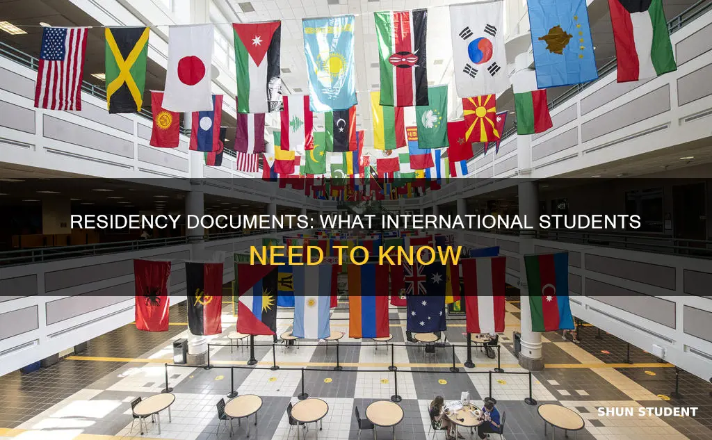 what is a residency document for international student