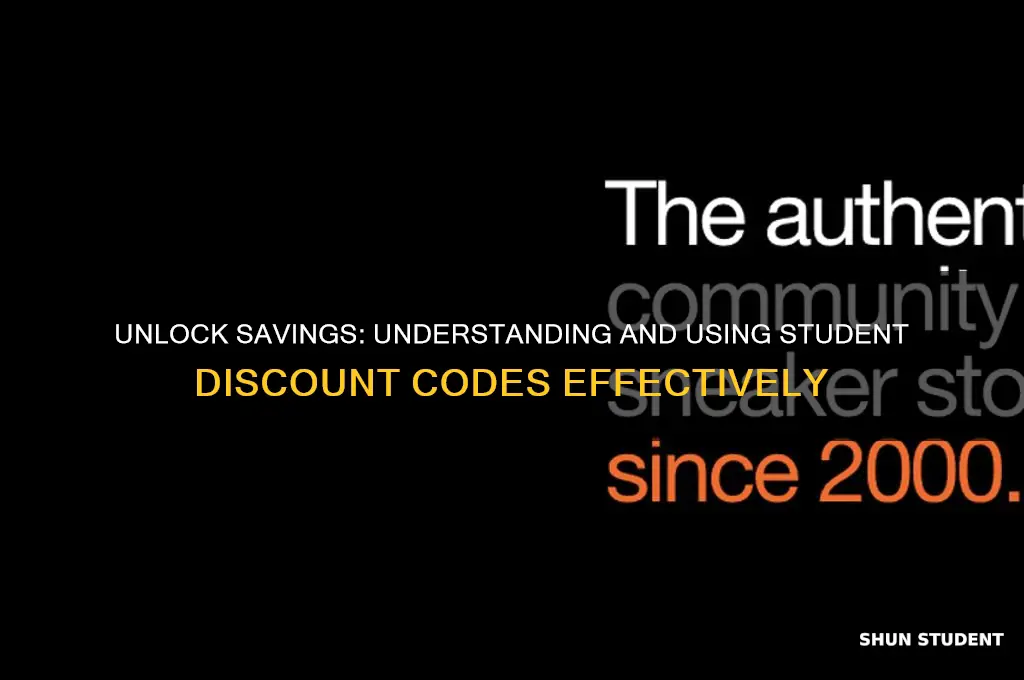 what is a student discount code