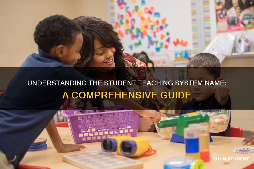 what is a student teaching system name