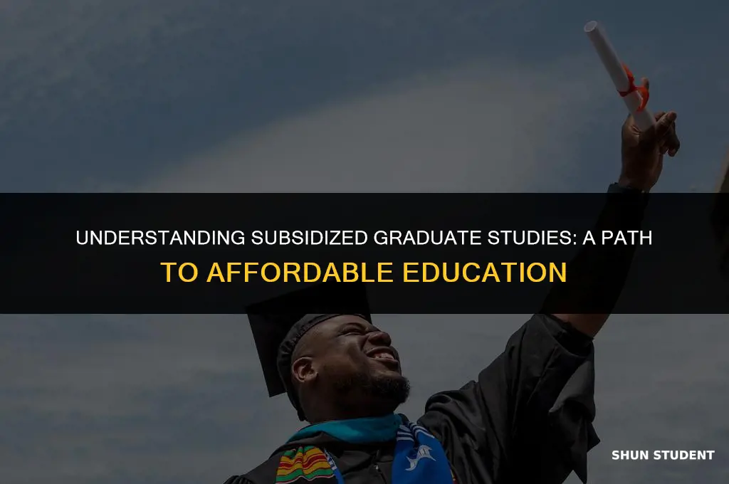 what is a subsidized graduate student
