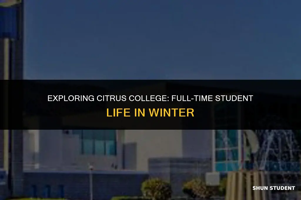 what is considered a citrus college full time student winter