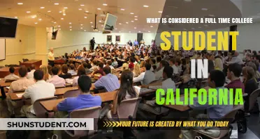 Defining Full-Time College Student Status in California