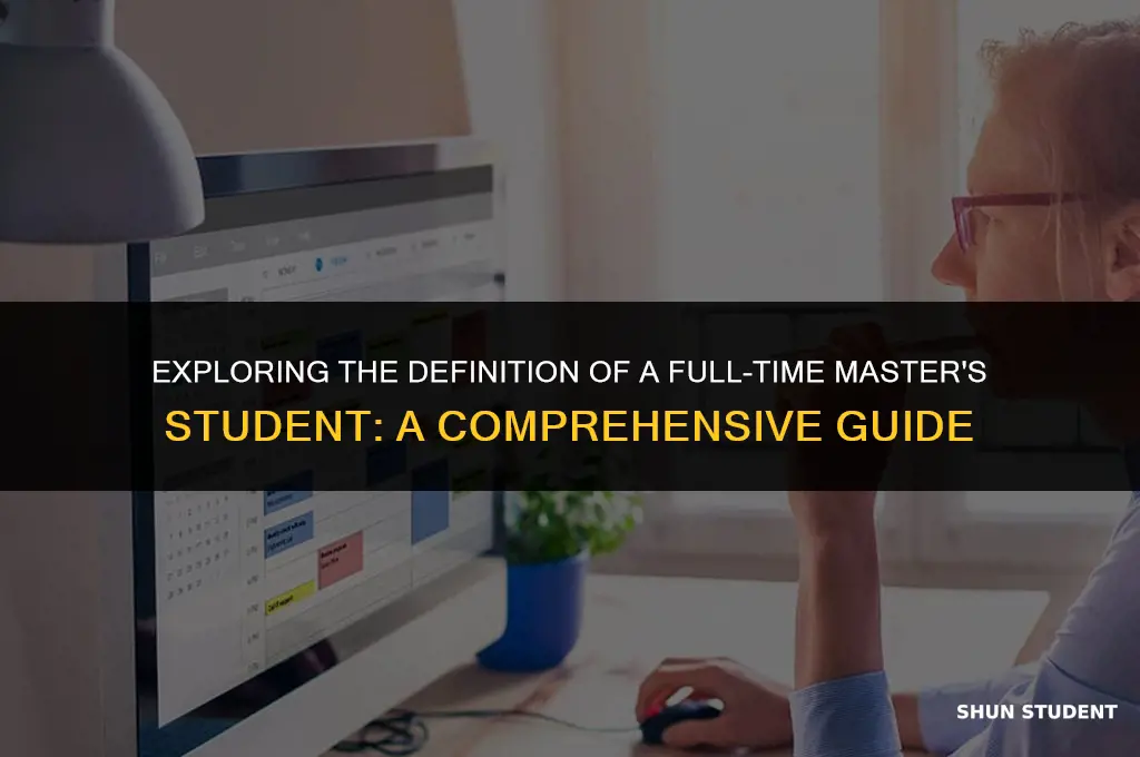 what is considered a full time masters student mu