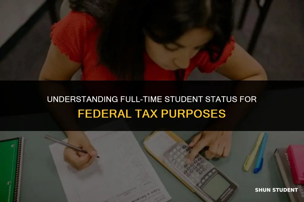 what is considered a full time student for federal taxes