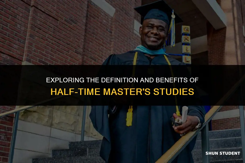 what is considered as a half time master