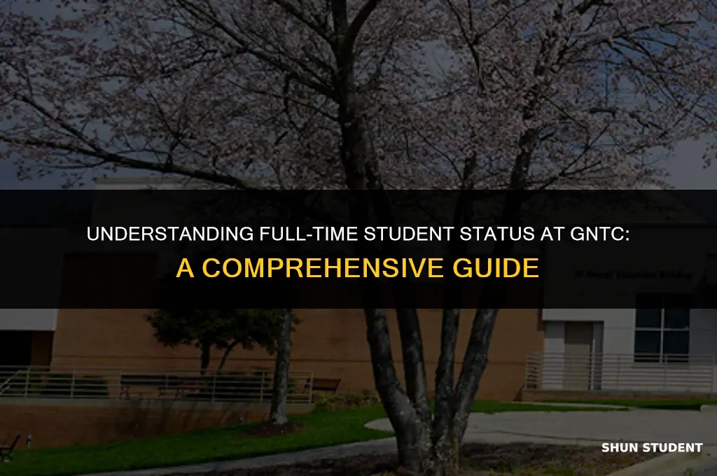 what is considered full time student gntc