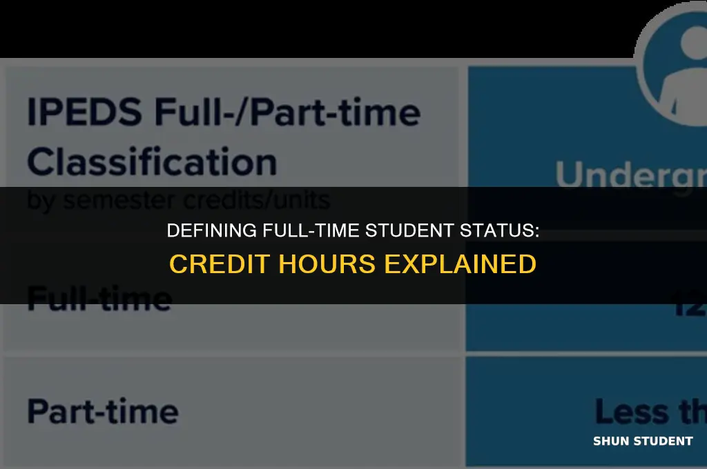 what is considered full time student how many credits