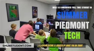 Exploring Full-Time Student Status at Piedmont Tech This Summer